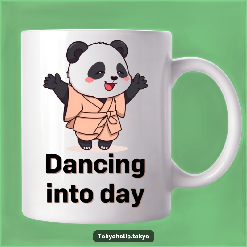 Funny Panda Dance Mug: Adorable Panda Kimono Design, Perfect Funny Gift for Joyful People