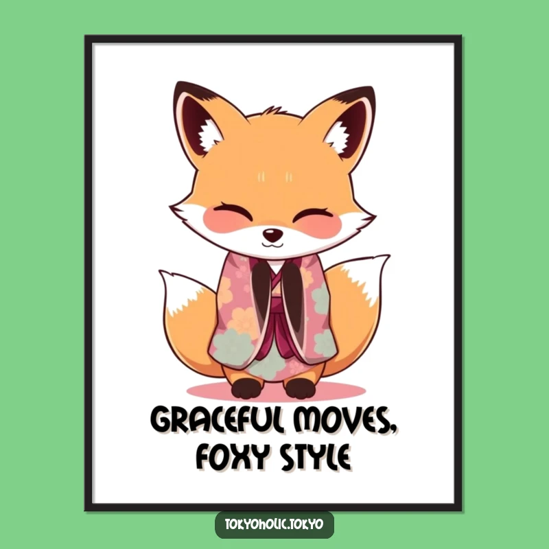 Free Printable Fox Kimono Wall Art: Funny DIY Downloadable Decor with Flair