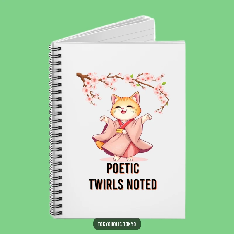 Funny Cat Kimono Notebook: Journal Joyful Moments, Perfect Elegant Funny Gift